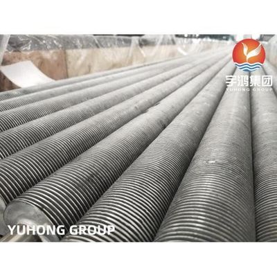 Buy Extruded Fin Tube , ASME SA249 TP304 Finned Tube For Heat Exchanger , Air Cooler online manufacture