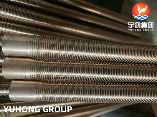 Buy ASTM B111 C70600-O61 Low Fin Tube For Heat Exchanger Condenser Tube Bundle online manufacture