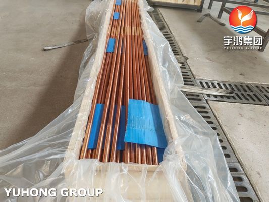 Buy ASTM B111 C12200 Low Fin Tube For Heat Exchanger Condenser Tube Bundle online manufacture