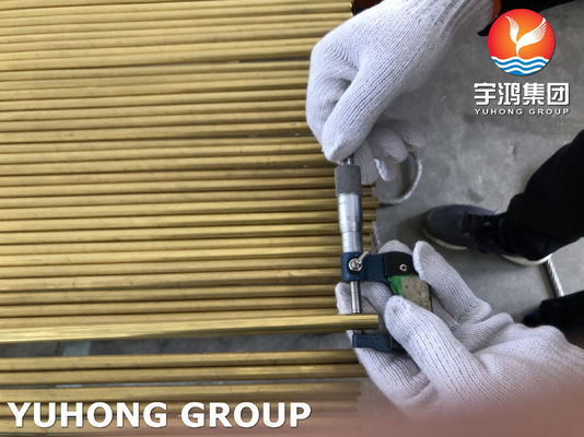 Buy DIN17660 CuZn20Al2 F39 Copper Alloy Steel Heat Exchanger Tube For Chemical Processing online manufacture