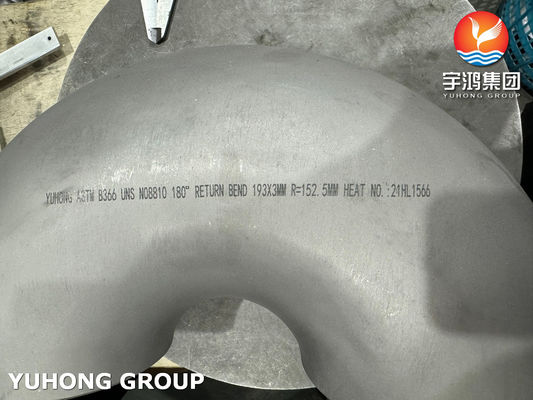Buy 180 Degree Return Bend ASTM B366 N08810 Nicekl Alloy U Bend For Heat Exchanger online manufacture