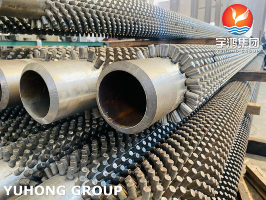 Buy Alloy Steel Studded Finned Tube For Furnace High Frequency Welding HFW online manufacture