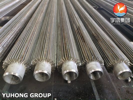 Buy ASTM A312 TP316L Welded Longitudinal Finned Tubes With Stainless Steel Fins online manufacture