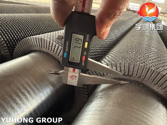 Buy ASTM A335 P11 HFW Serrated Finned Tube With Gr.11 Fins For Power Plants online manufacture