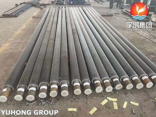 Buy ASTM A335 P9 Welded Helical Serrated Finned Tube With Carbon Steel Fins For Power Plants online manufacture