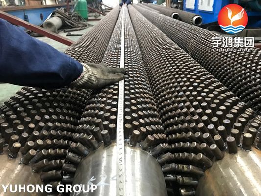 Buy ASME SA335 P9 Studded Finned Tube with Alloy Steel Studs for Heater and Furnace online manufacture