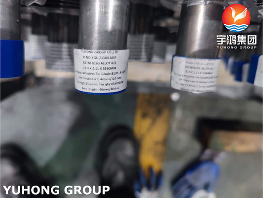 Buy ASTM B163 Alloy 825 N08825 Nickel Alloy Extruded Fin Tubes With AL1060 Fins online manufacture