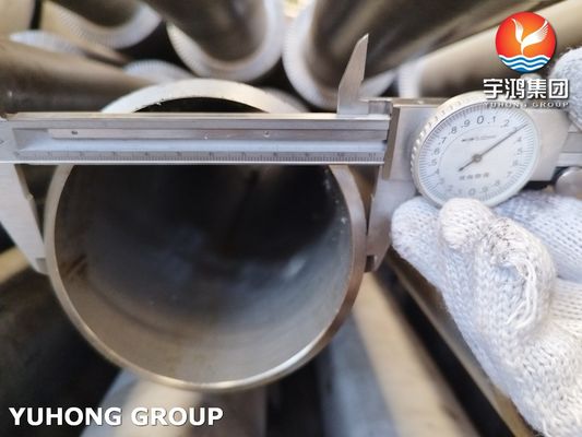 Buy Stainless Steel, HFW Serrated Fin Tube, ASTM A312 TP304H With SS304 Fin, For Radiator Tube online manufacture