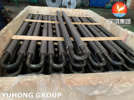 Buy HFW U Bend Finned Tube ASME SA106 GR.B with Carbon Steel Fins For Waste Heat Boiler online manufacture
