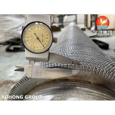 Welding Fin Tube, Serrated Type, Helical Serrated, Base Tube ASTM A312 TP347 With SS409 Fin Material