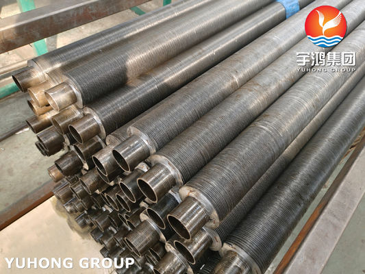 Stainless Steel Embedded G Fin Tube, ASTM A249 TP304 Welded Tube With Aluminum 1060, Dry Kiln Application