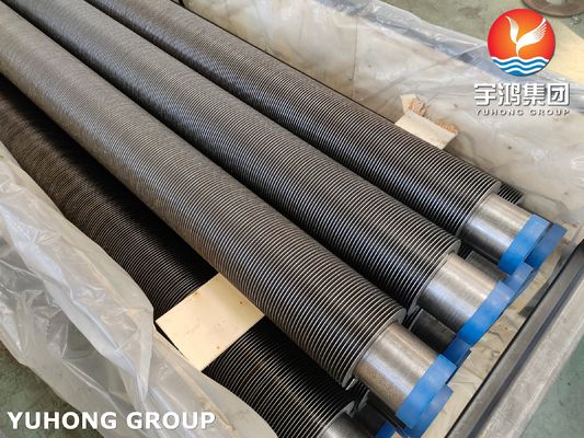 High Frequency Welding Fin Tube, ASME SA106 Gr.B Seamless Pipe With Carbon Steel Solid Fin Tube For Fired Heater, Furnac