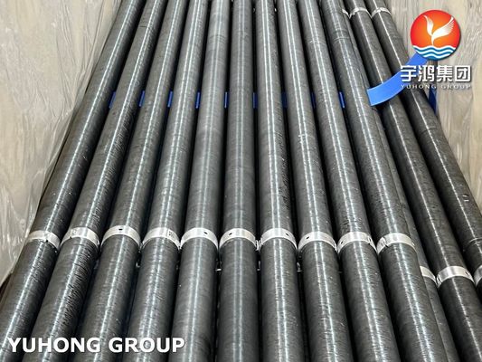 Embedded G Fin Tube , Carbon Steel ASTM A179 With ASTM B209 Al 1050 For Cooling Tower Application