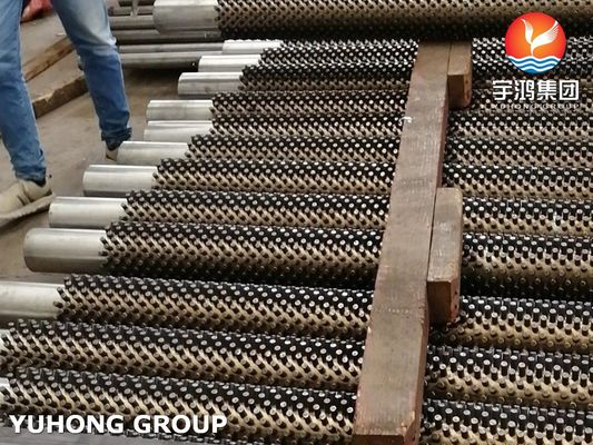 Stainless Steel Studded Tube, ASME SA312 TP304H With 11Cr , Fired Heater Tube Coils Application