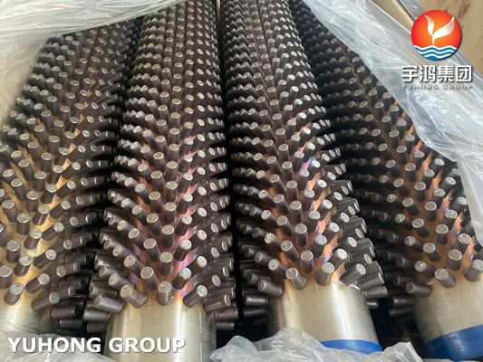 Studded Tube,  ASME AS335 P9 Alloy Steel Seamless Pipe with 11Cr (SS409) Stud, Fired Heater, Furnace Application