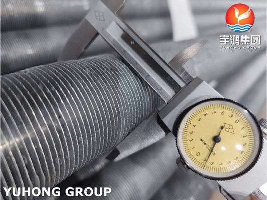 Extruded Fin Tube , ASTM B163 Incoloy 825 Base Tube , Fin Material Aluminum