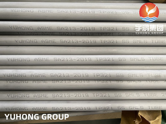 ASME SA213 TP321 ống trao đổi nhiệt liền mạch bằng thép không gỉ