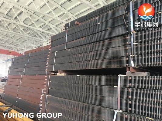 ASME SA312 TP347 Seamless Steel Square Fin Tube For Boiler , Heat Exchanger