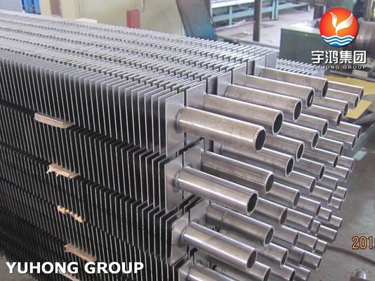 ASME SA312 TP316 Seamless Steel Square Fin Tube For Boiler , Heat Exchanger