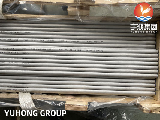 ASME SA789 S31803 ống trao đổi nhiệt bằng thép không gỉ kép 620MPa