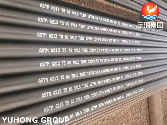 Alloy Steel Boiler Tube ASTM A213 T5 For Steam Boiler , Gas Processing Industries