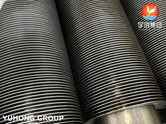 Welding Fin Tube , Serrated Type, ASME SA106 Gr.B Seamless Pipe With CS Fin Material, Raffinate Application