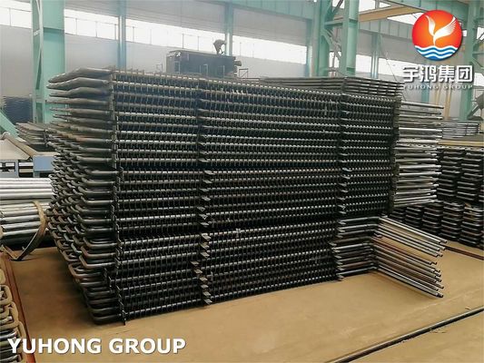 Seamless Steel Square ASME SA179 U+H Type Fin Tube Boiler Pressure Parts Economizer