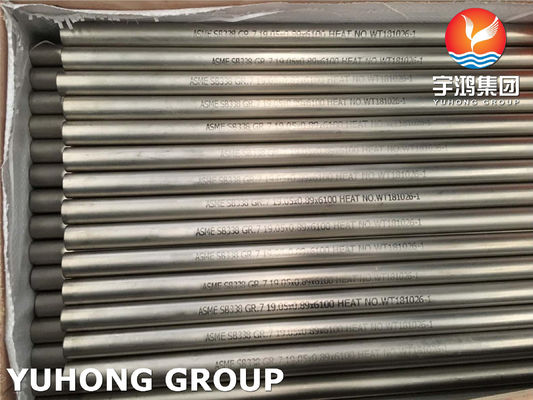 Titanium Alloy Steel UNS 50400 GR7 Heat Exchanger Tube In Chemical Industries