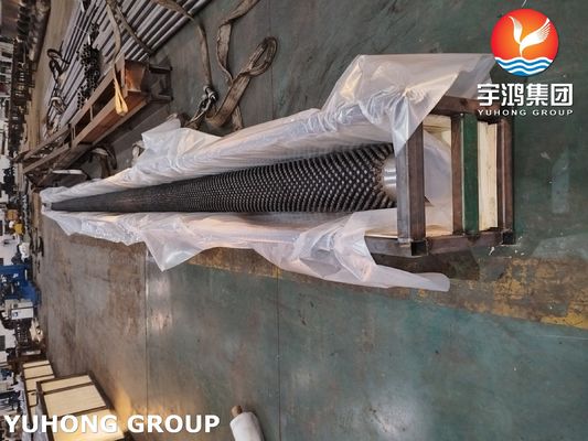ASTM A106 GR.B Studded Fin Tube With Carbon Steel Q235B Stud Material For Heater