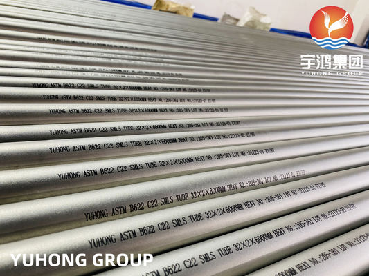 ASTM B622 ALLOY C22 Nickel Alloy Steel Heat Exchanger Tube For Air Cooler