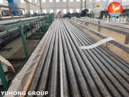 Wound L Fin Tube ASME SA209 Welded Base Tube With AL1060 Fins In Air Cooler