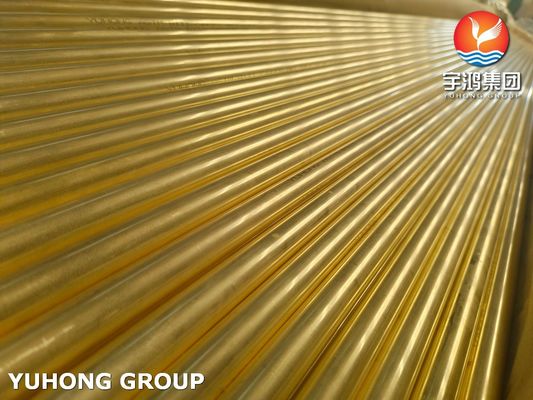 ASTM B111 C44300 Admiralty Brass Seamless Tube For Heat Exchanger and Condenser