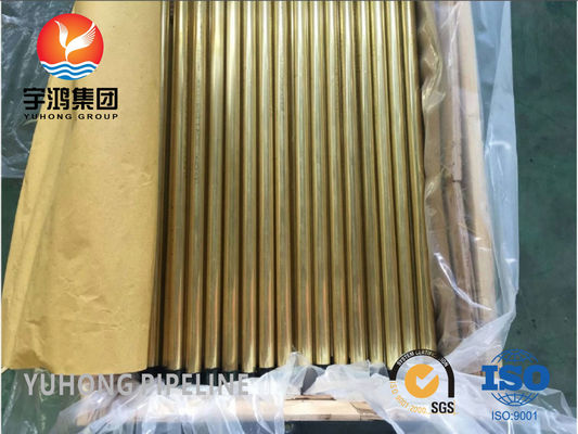 ASTM B111 C44300 Seamless Copper Alloy Tubes Superior Heat Transfer Saltwater Corrosion Resistance for Marine Heat Exchangers Boilers Condensers