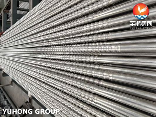 Corrugated Fin Tubes Stainless Steel TP310S For Heat Exchangers