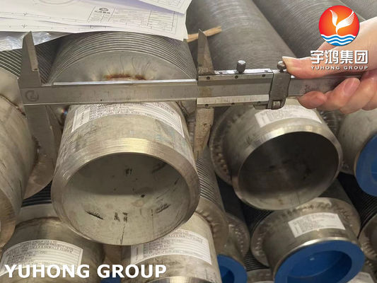 ASTM A376 TP347H HF Welding Fin Tubes With Grade 11-13 Cr Fins For Furnaces