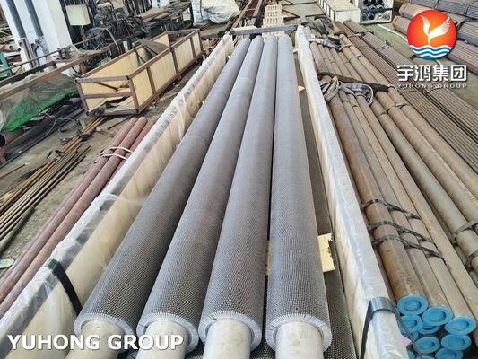 HFW Serrated Fin Tube, Stainless Steel ASTM A312 TP304H With Stainless Fin, For Radiator Tube
