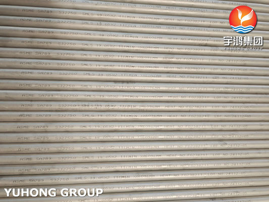 ASTM A789 S32750 Super Duplex Stainless Steel Seamless Tube For Heat Exchanger