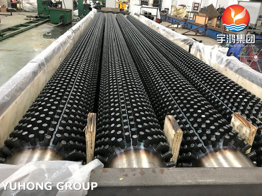 ASTM A106 GR.B Carbon Steel Seamless Pipe Studded Tube  For Convection Tube