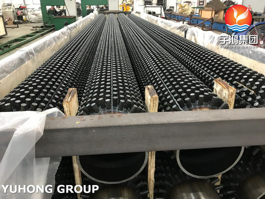 Carbon Steel Seamless Pipe, ASTM A106 GR.B Studded Tube, For Radiant Tube in Furnace
