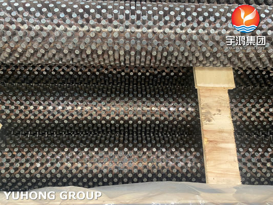 ASTM A213 T9 Alloy Steel Seamless Studded Fin Tube For HVAC Systems