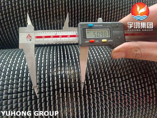 Serrated Finned Tubes Stainless Steel ASTM A312 TP304H For Furnace