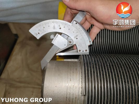 ASTM A376 TP347H Stainless Steel Solid HF Welding Fin Tube For Convection Coil Tube