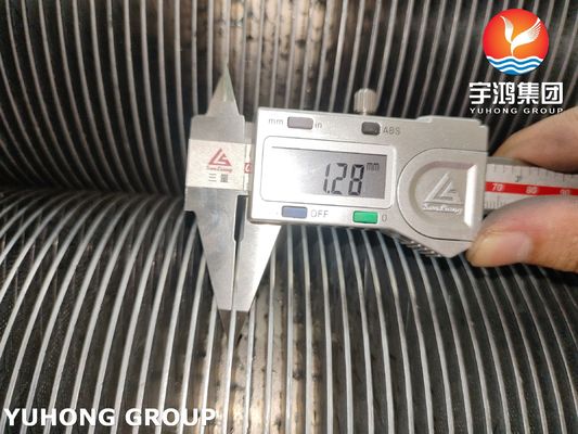 ASTM A376 TP347H Spiral Finned Tube For Heat Exchangers