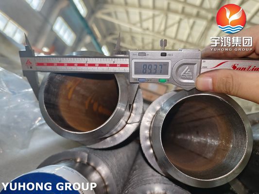 ASTM A335 P22 Alloy Steel Solid Fin Tubes With 11 - 13CR Fins For Power Generation