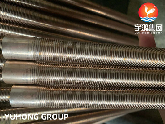ASTM B111 C70600 Copper Nickel Alloy Low Finned Tube For Condenser Or Evaporator