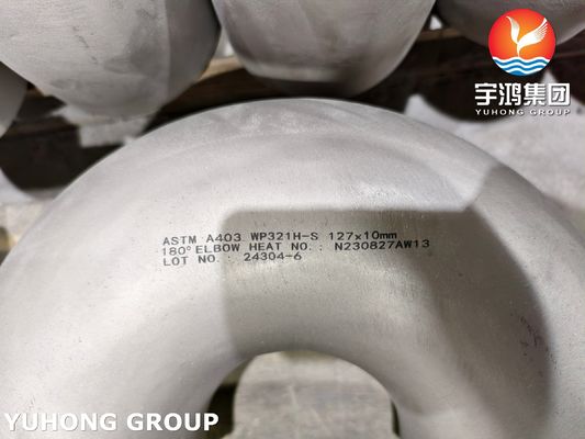 ASTM A403 WP321H-S Stainless Steel 180 Degree Return Bend For Oil Gas Refineries