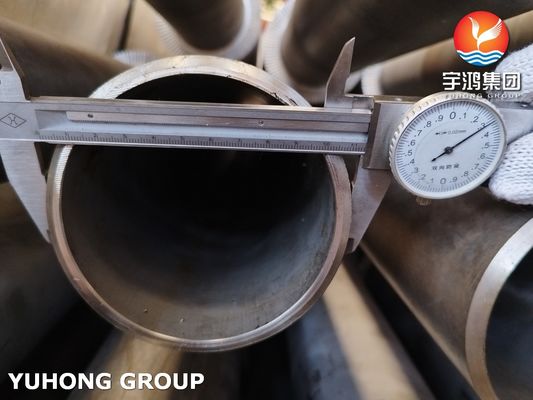 HF Welding Solid Fin Tubes ASTM A312 TP304H For Waste Heat Recovery Units