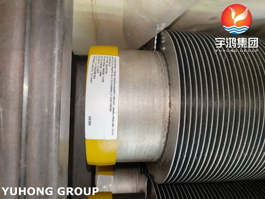 ASTM A376 TP347H HFW Solid Finned Tube With 11Cr Fins For Power Plant Boilers