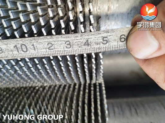 Stainless Steel Seamless Pipe ASTM A312 TP304H Serrated Fin Tube For Furnace