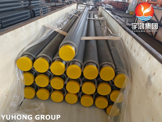 ASTM A335 P9 HFW Solid Finned Tube With CS Fins For Boilers Economizers